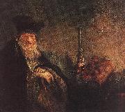 REMBRANDT Harmenszoon van Rijn Old Rabbi (detail) dh oil painting